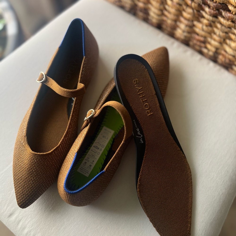Rothy’s Champagne brown flats